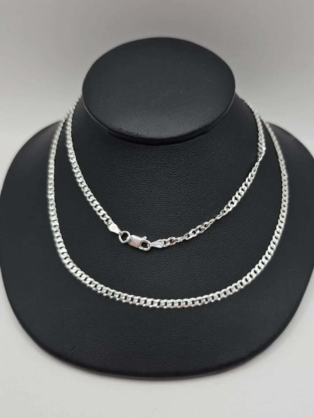 Sterling Silver 925 High Polished Super Flat Curb Link Chain 26 inches 2.8mm